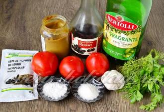 Hurtige italienske marinerede tomater - på kun en halv time